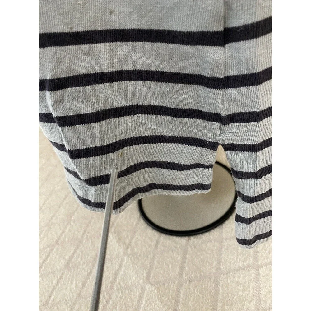 Vintage Ralph Lauren Blue Striped Men’s Polo Tee  Size XL